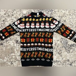 Divided Black and Yellow Sweater